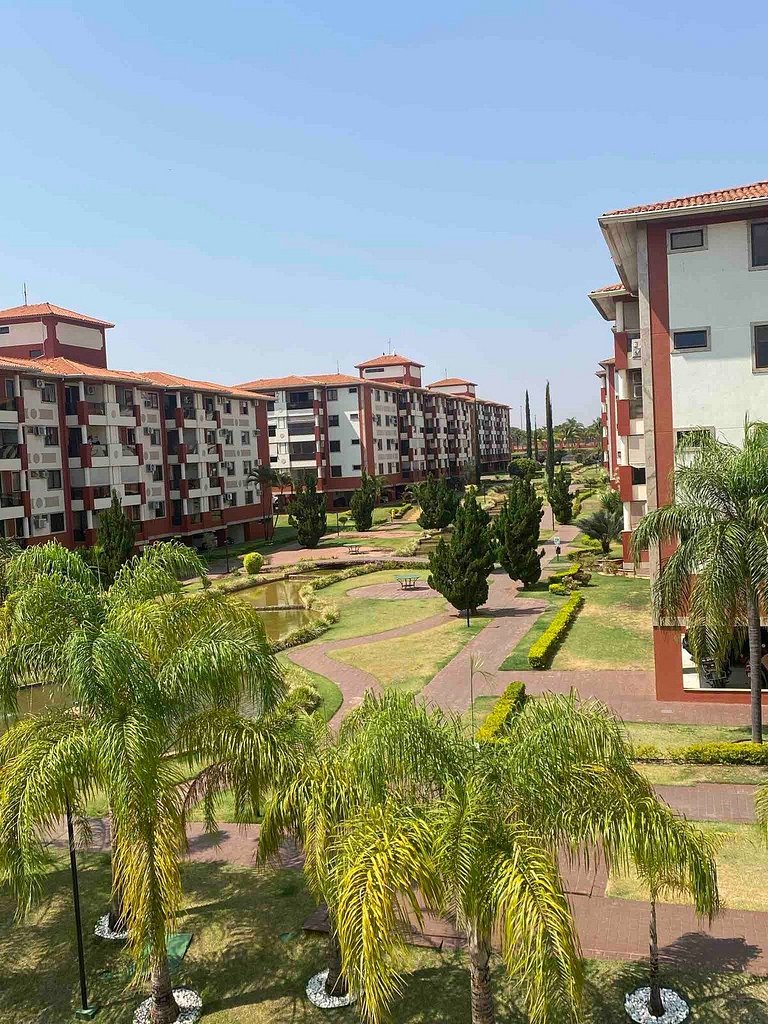Luxuoso Flat 331 Lake Side com vista para o lago