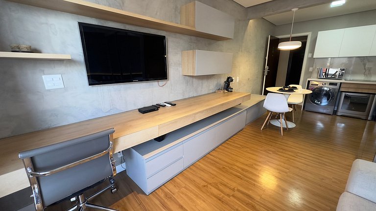 Luxuoso Flat Lake Side com vista para o lago