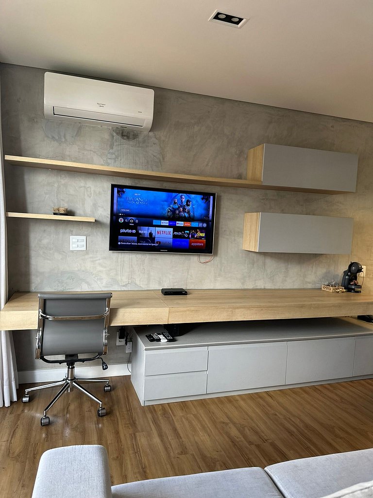 Luxuoso Flat Lake Side com vista para o lago