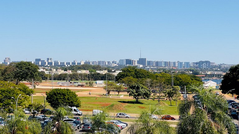 Flat 430 lindo com vista para o lago