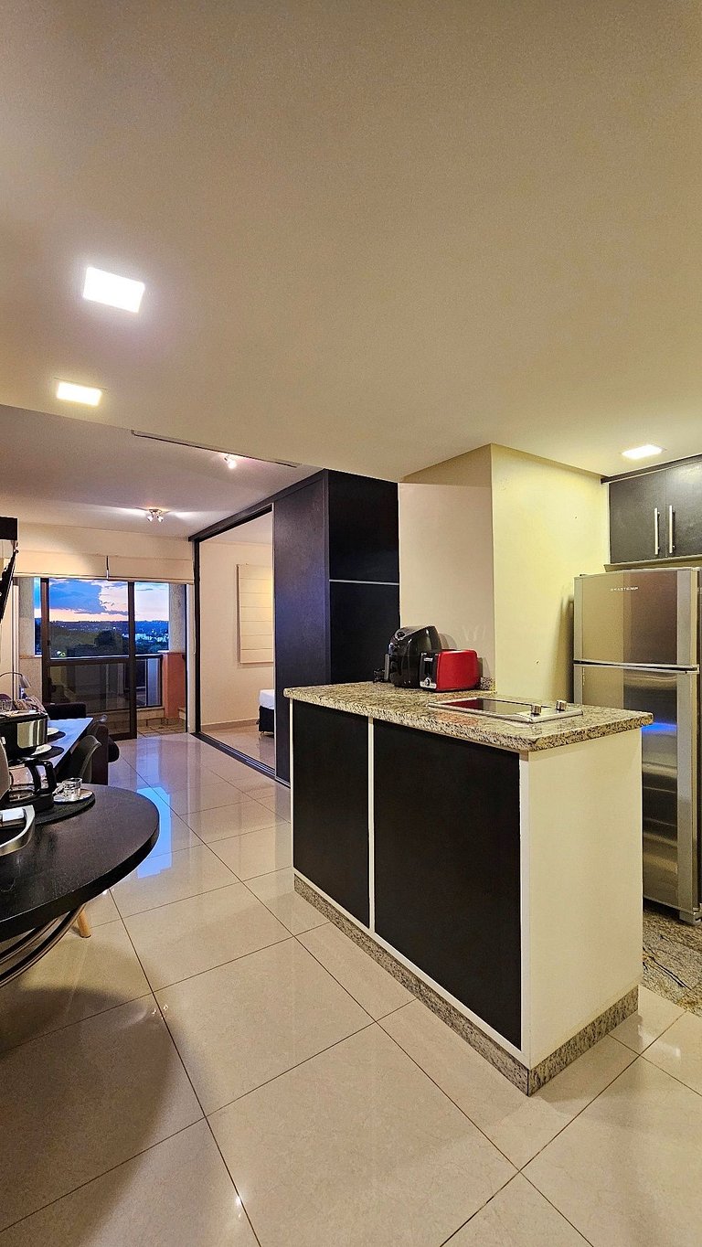 Lindo flat 410 beira lago