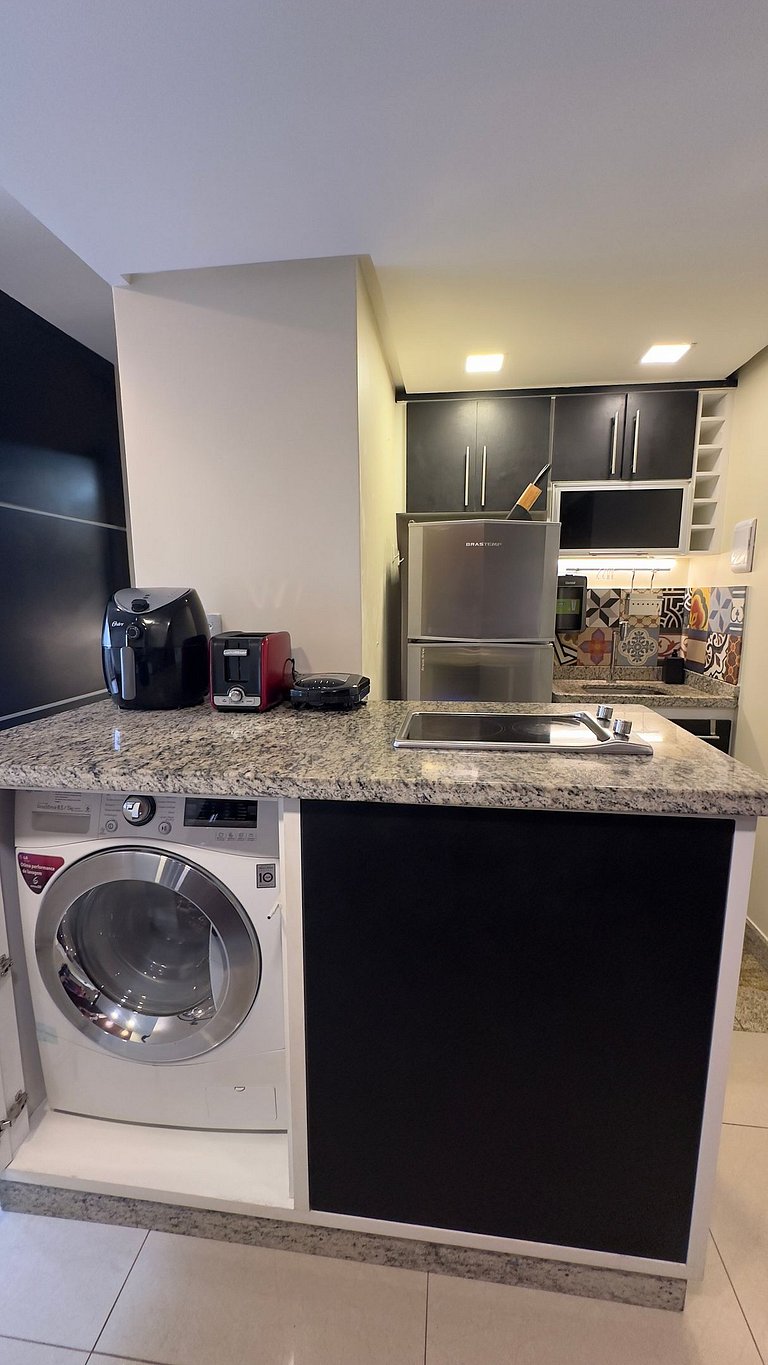 Lindo flat 410 beira lago