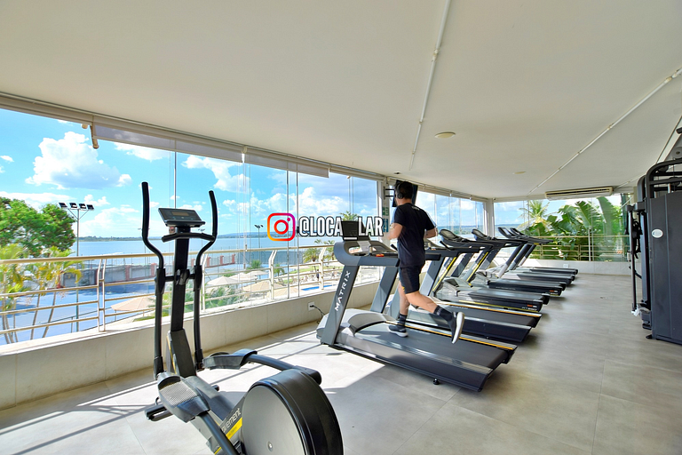 Luxuoso Flat Lake Side com vista para o lago