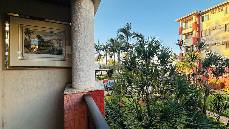 Flat 137 com vista para o jardim