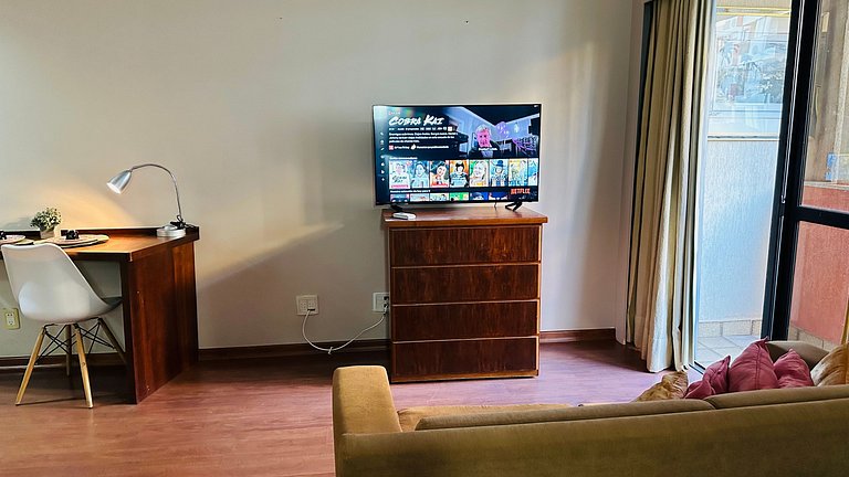 Flat 137 com vista para o jardim