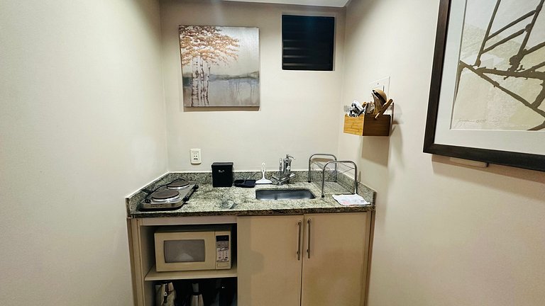 Flat 137 com vista para o jardim