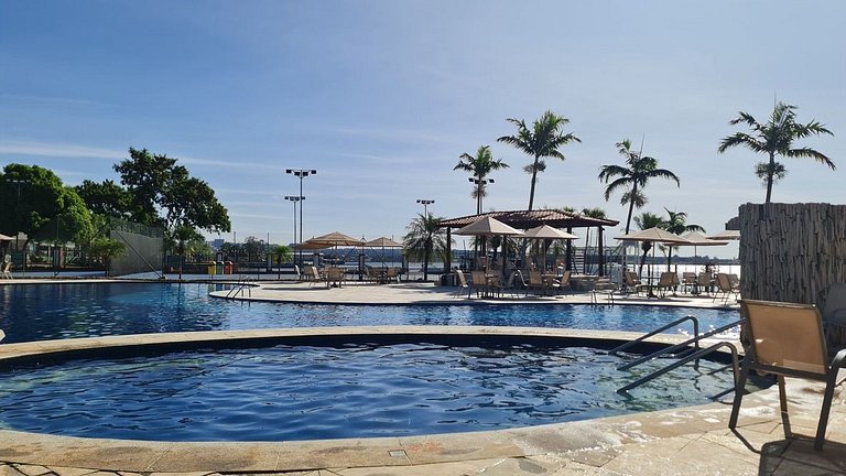 Luxuoso Flat 331 Lake Side com vista para o lago