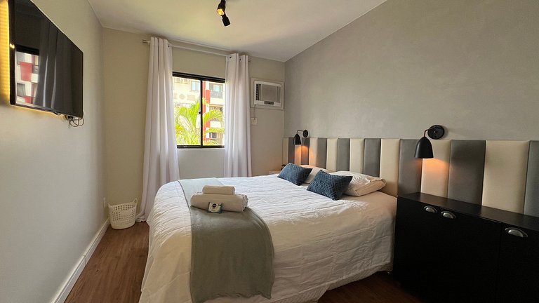 Luxuoso flat 241 com linda vista