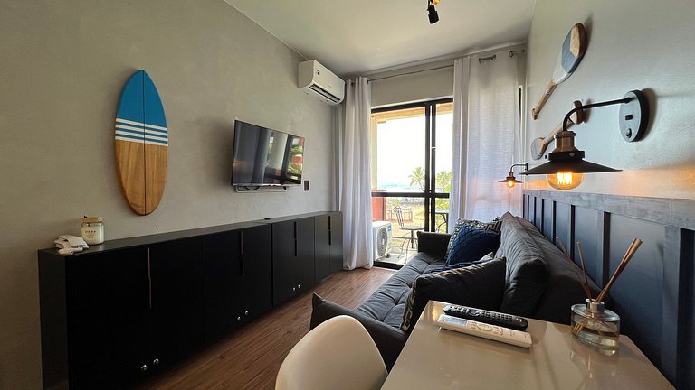 Luxuoso flat 241 com linda vista