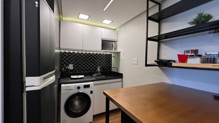 Luxuoso flat 241 com linda vista