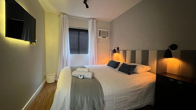 Luxuoso flat 241 com linda vista