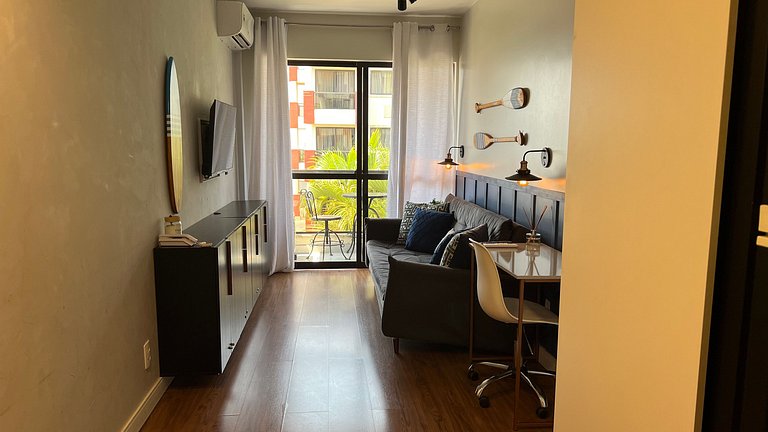 Luxuoso flat 241 com linda vista