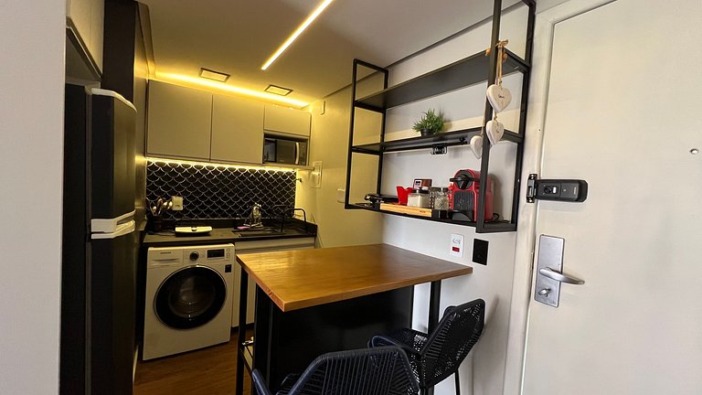Luxuoso flat 241 com linda vista