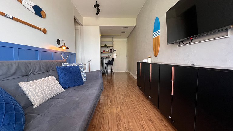Luxuoso flat 241 com linda vista