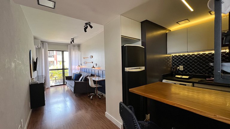 Luxuoso flat 241 com linda vista