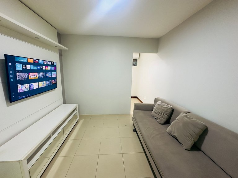 Apartamento 412 lindo de 2 quartos com vista para o lago