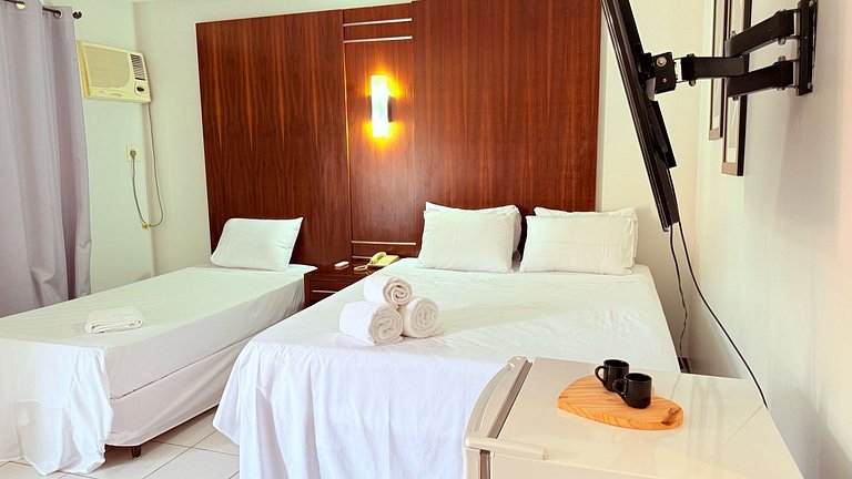 Flat 332 vista lago com 2 camas