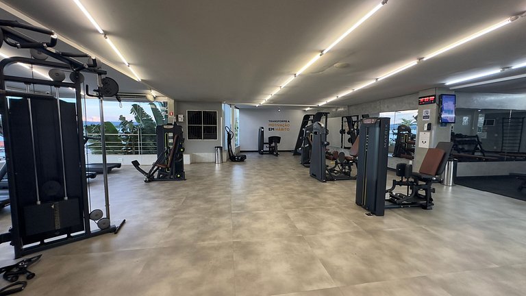 Flat 332 vista lago com 2 camas