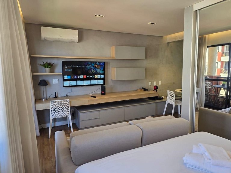 Luxuoso Flat Lake Side com vista para o lago