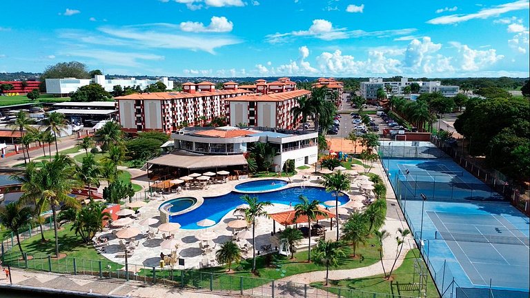 Luxuoso Flat 331 Lake Side com vista para o lago