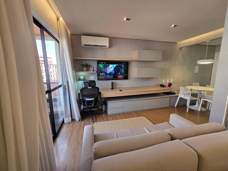 Luxuoso Flat Lake Side com vista para o lago