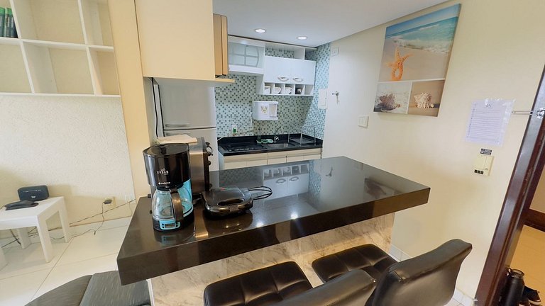 Excelente Flat 418 na beira do lago