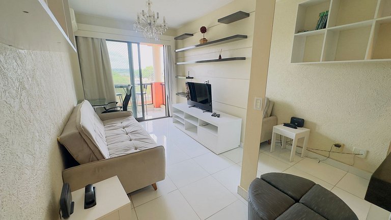 Excelente Flat 418 na beira do lago