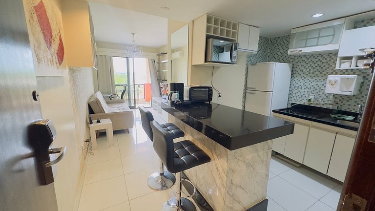 Excelente Flat 418 na beira do lago