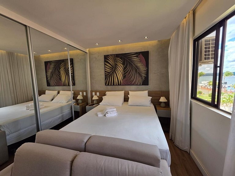 Luxuoso Flat 331 Lake Side com vista para o lago