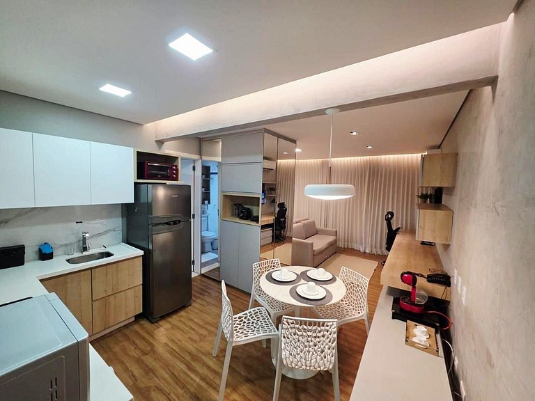 Luxuoso Flat Lake Side com vista para o lago