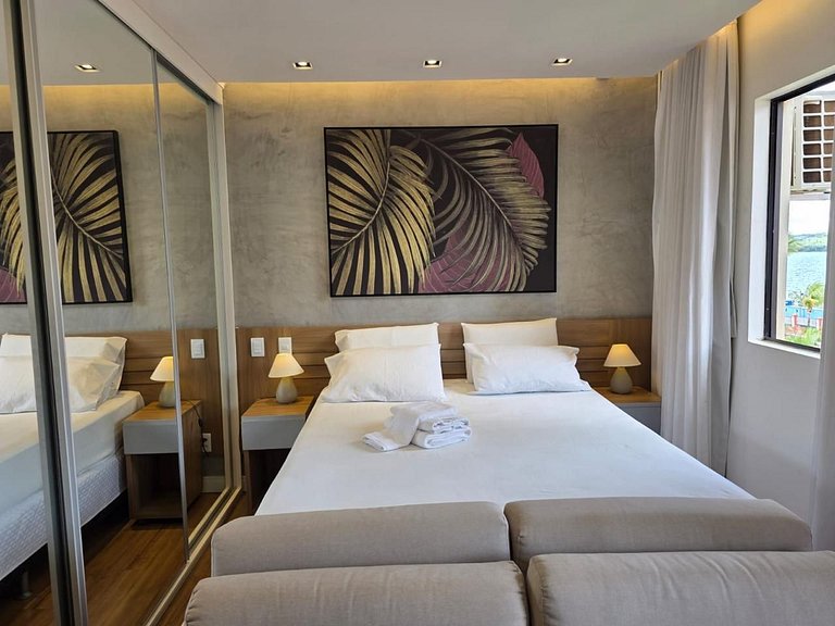 Luxuoso Flat Lake Side com vista para o lago