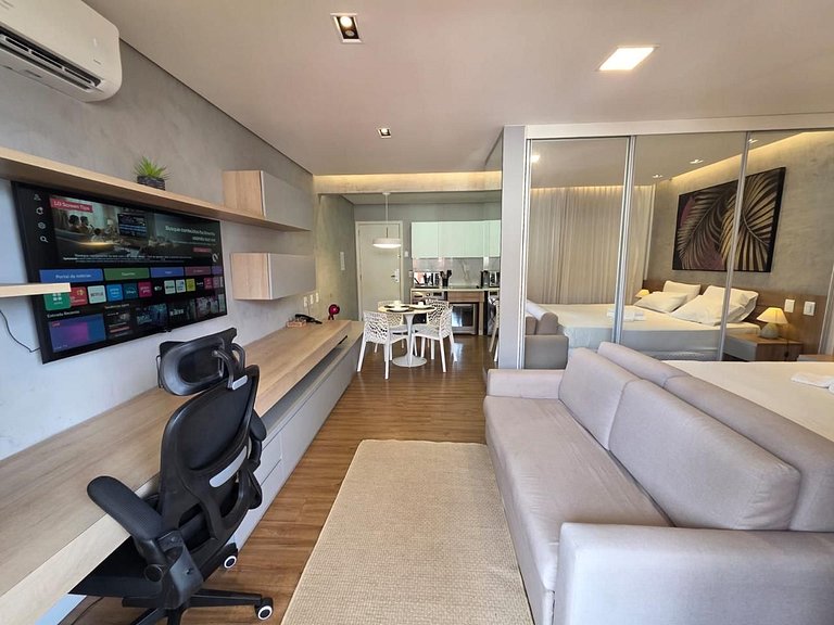 Luxuoso Flat Lake Side com vista para o lago