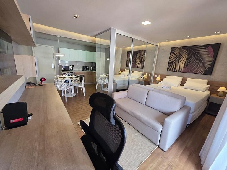 Luxuoso Flat Lake Side com vista para o lago