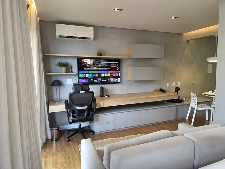 Luxuoso Flat Lake Side com vista para o lago