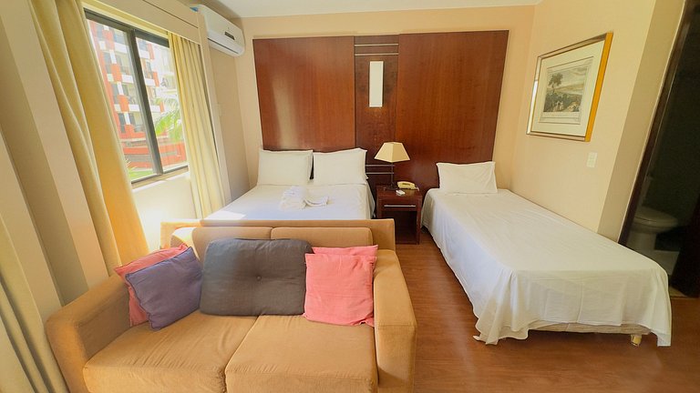 Flat 137 com vista para o jardim