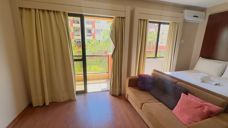 Flat 137 com vista para o jardim