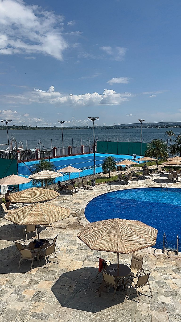 Flat 137 com vista para o jardim