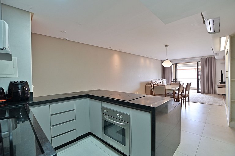 Luxuoso apt 2Q hidro e vista lago