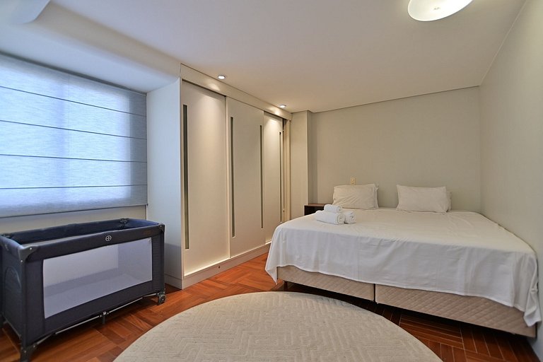 Luxuoso apt 2Q hidro e vista lago