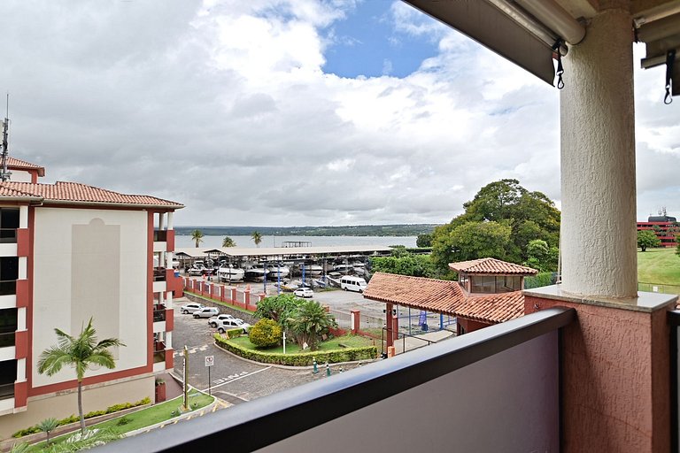 Luxuoso apt 2Q hidro e vista lago
