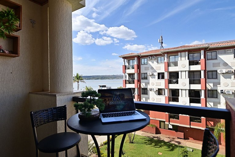 Flat 337 vista lago no Lake side